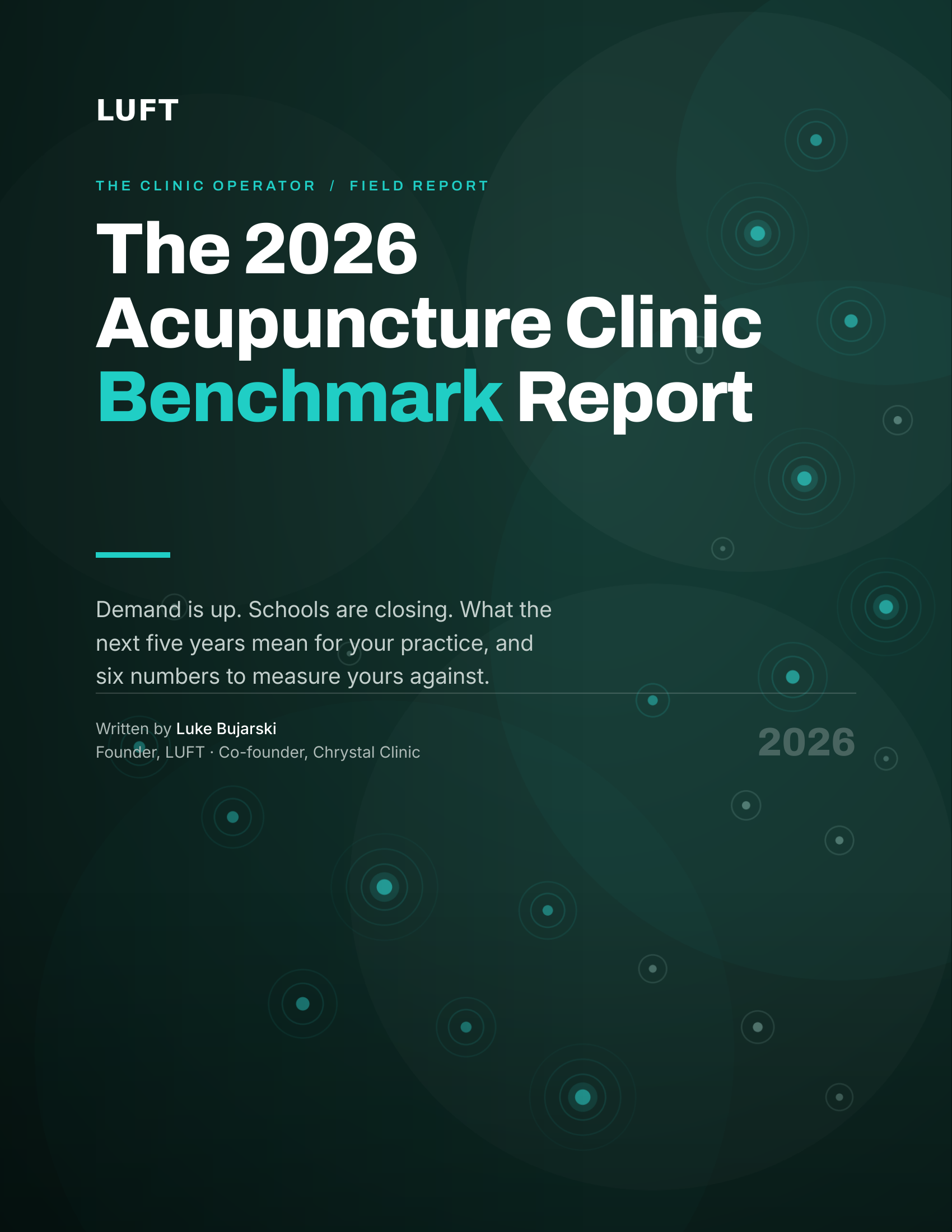 The 2026 Acupuncture Clinic Benchmark Report cover